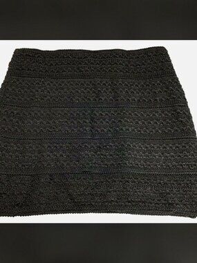 Ricki's  Black Knit Lined Stretch Mini Skirt Size XL / 16
